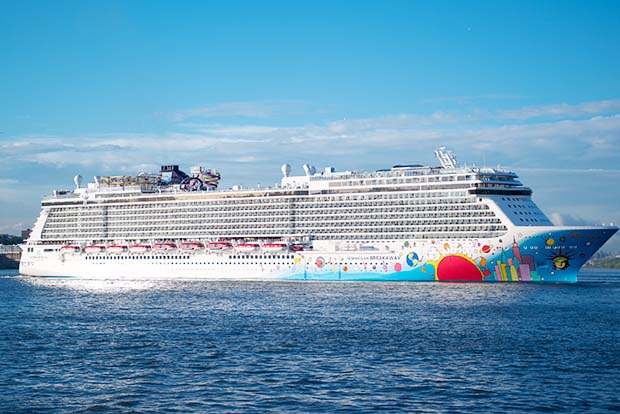 NEW YORK, NY - MAY 08: A view of the Norwegian Breakaway at Miss Universe 2012 Olivia Culpo 21st Birthday Celebration at World Yacht - The Duchess on May 8, 2013 in New York City. (Photo by Michael Stewart/WireImage)