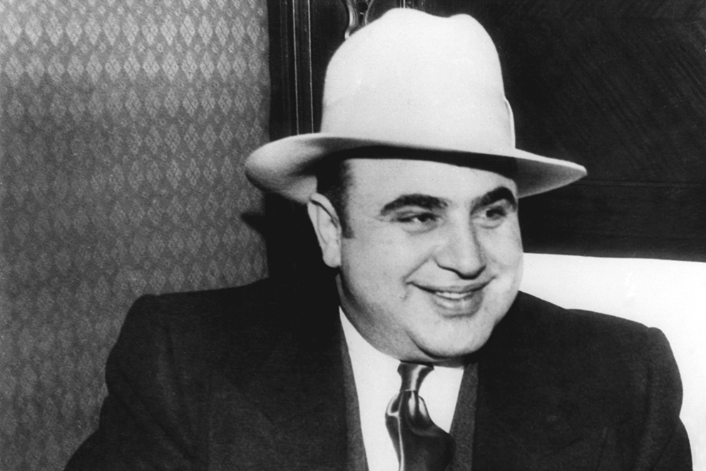 Chicago, Illinois: January 1, 1930. A portrait of American gangster, Al Capone.