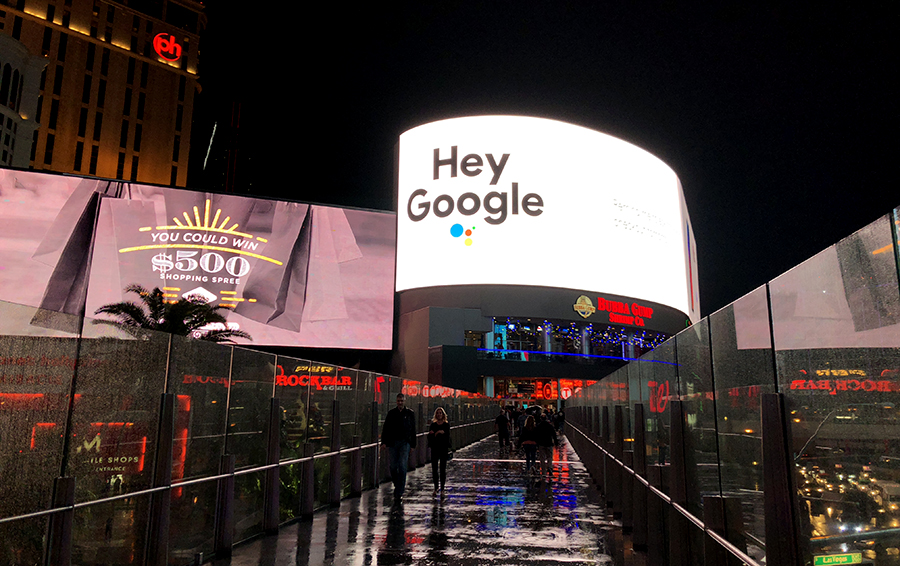 Реклама голосового помощника Google Assistant