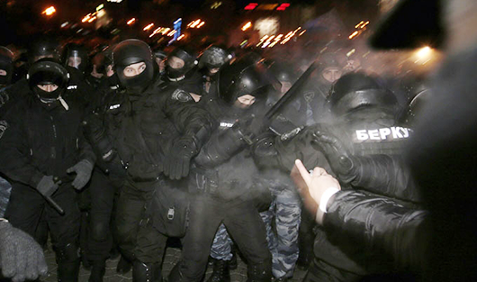 «Беркут» против евромайдана: фоторепортаж из Киева