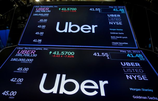 Динамика котировок Uber   Brendan McDermid / Reuters