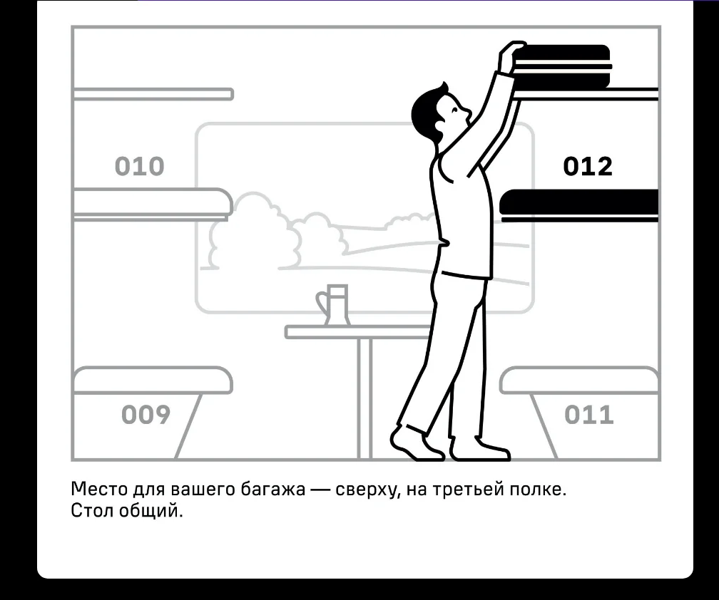 Права пассажира нижней полки