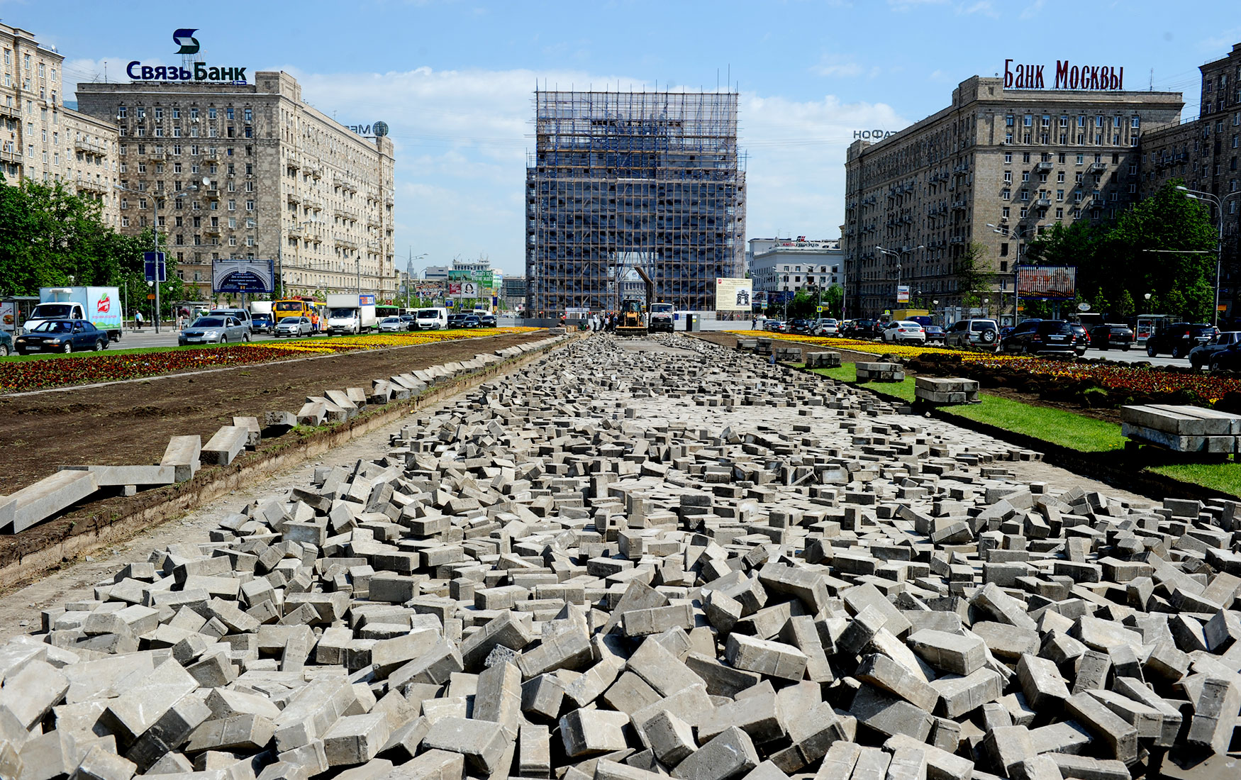 тротуары в москве