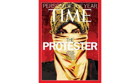 Time назвал человеком года «участника акций протеста»
