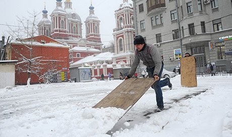 В Москве выпало рекордное количество снега