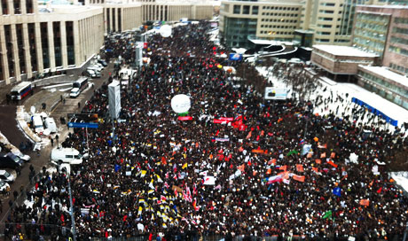 Митинг оппозиции на проспекте Сахарова 24 декабря. Онлайн-трансляция Forbes