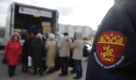 Казаки начали патрулирование в центре Москвы