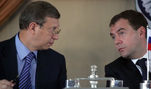 Владимир Евтушенков и Дмитрий Медведев