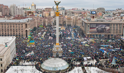 Вече на Майдане: как сторонники евроинтеграции блокировали центр Киева
