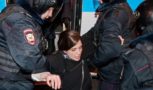 Задержания на Манежной площади: фоторепортаж Forbes