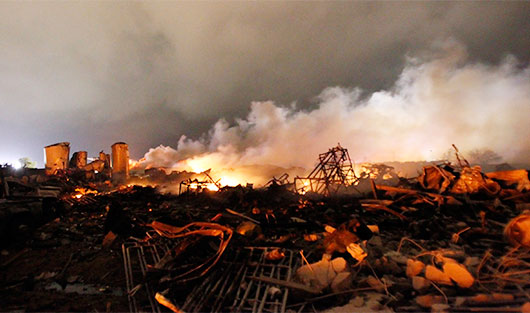 Взрыв на заводе удобрений в Техасе: десятки жертв, более 100 пострадавших