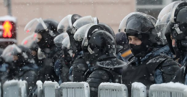 Несогласованная акция протеста в Москве 31 января. Фоторепортаж