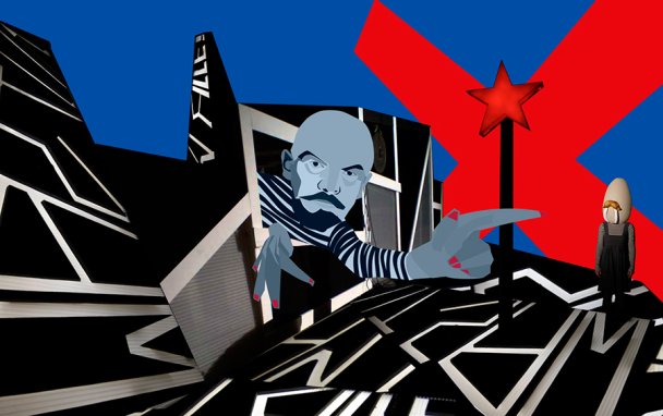 В Питере, на фестивале: Ленин превращается в Леннона, Ленин дружит с Николаем II 