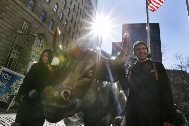 Еще недавно участники американского фондового рынка были полны оптимизма Фото:  Richard Drew AP/TASS
