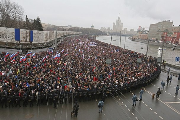 Как прошел марш памяти Бориса Немцова: фоторепортаж
