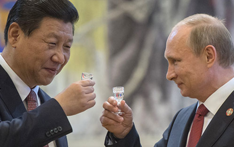 Председатель КНР Си Цзиньпин и президент России Владимир Путин