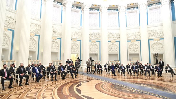 Встреча Владимира Путина с представителями российских деловых кругов (Фото пресс-службы Кремля)