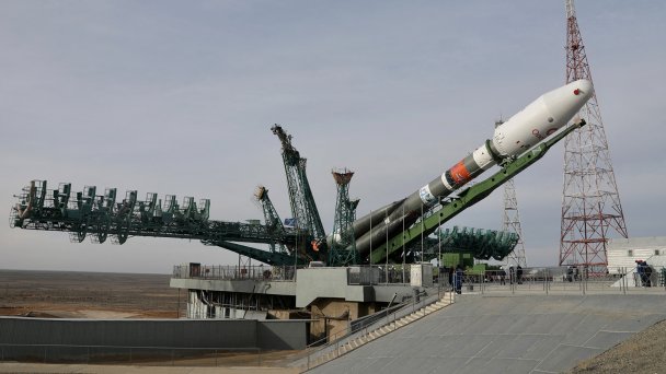 Отмена пуска ракеты-носителя «Союз-2.1б» с британскими спутниками связи OneWeb с космодрома Байконур (Фото Roscosmos via Reuters)