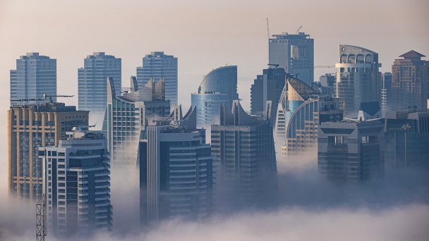 Небоскребы в районе Дубай Марина. (Фото Christopher Pike / Bloomberg via Getty Images)