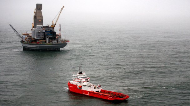 Морская платформа «Орлан» для добычи нефти и газа установлена на шельфе Сахалина в рамках проекта «Сахалин-1». (Фото Sergei Karpukhin / Reuters)