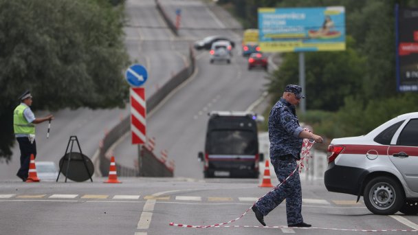 Место убийства Дарьи Дугиной в Подмосковье (Фото Сергея Бобылева / ТАСС)