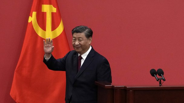 Си Цзиньпин, переизбранный на пост генерального секретаря на третий срок (Фото AP / TASS)