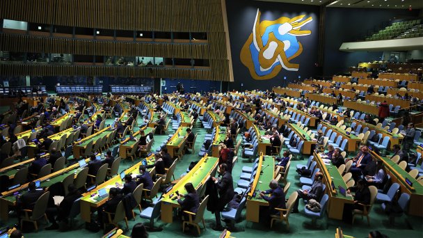 Заседание Генеральной Ассамблеи ООН (Фото Michael M. Santiago / Getty Images)