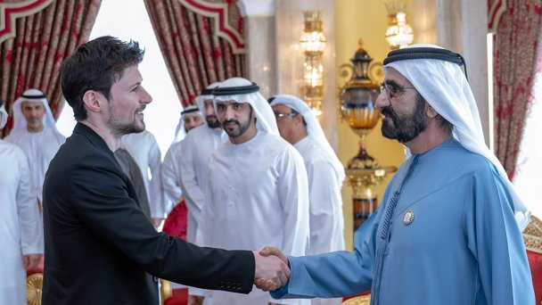 Павел Дуров на встрече с руководством Объединенных Арабских Эмиратов (Фото Код Дурова / Telegram)