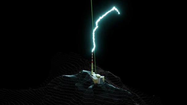 Отклонение молнии с помощью лазерного громоотвода (Фото Xavier Ravinet / UNIGE)
