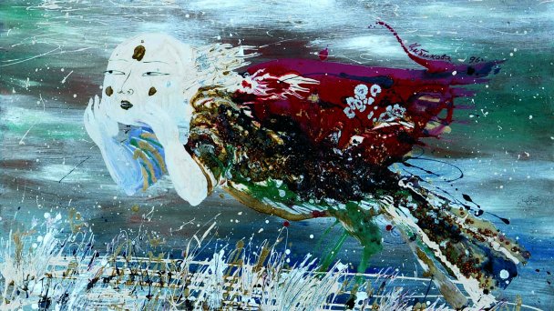 Фрагмент картины Аллы Цыбиковой «Кто-то зовет в снежной степи» (Фото DR)