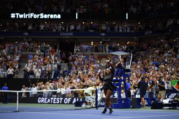 Серена Уильямс на матче второго круга US Open (Фото ТАСС / Â© Panoramic via ZUMA Press)