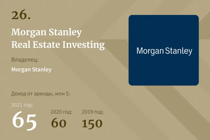 26. Morgan Stanley Real Estate Investing