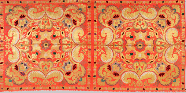 Персидский шелковый ворсовый ковер — шедевр XIX века