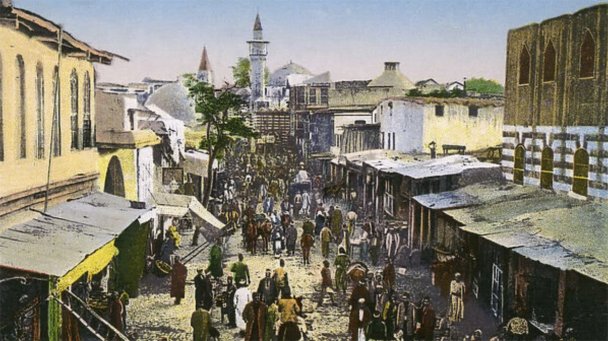 Дамаск, Сирия — Базар, около 1910-х гг.