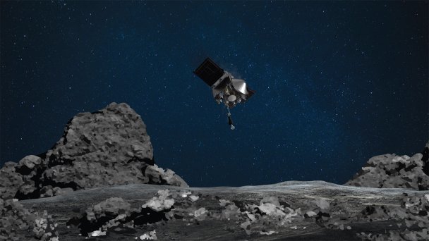Зонд OSIRIS-REx был запущен в 2016 году к астероиду Бенну (Фото NASA)