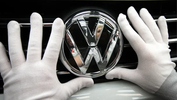 На заводе Volkswagen Group Rus в Калуге. (Фото Станислава Красильникова / ТАСС)
