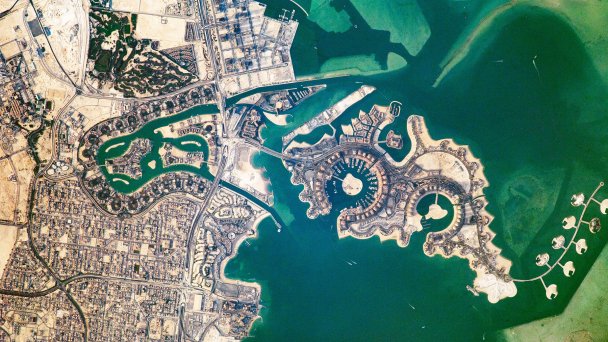 Жемчужина Катара (Фото NASA)