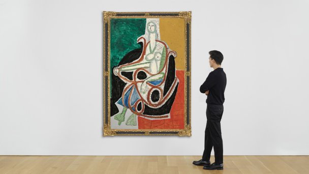  Пабло Пикассо «Женщина в кресле-качалке»