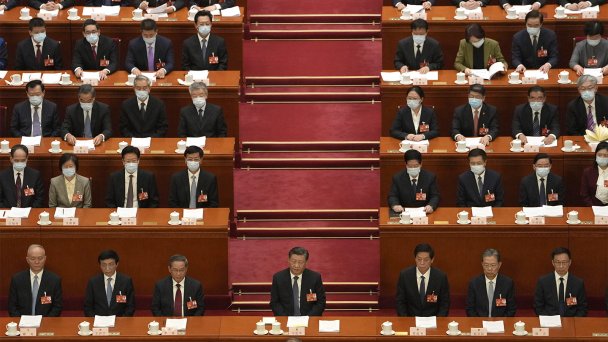 Первая сессия Всекитайского собрания народных представителей (ВСНП) 14-го созыва продолжается в Пекине. (Фото Ng Han Guan / AP / TASS)