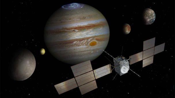 Межпланетная станция JUICE (Иллюстрация ESA)