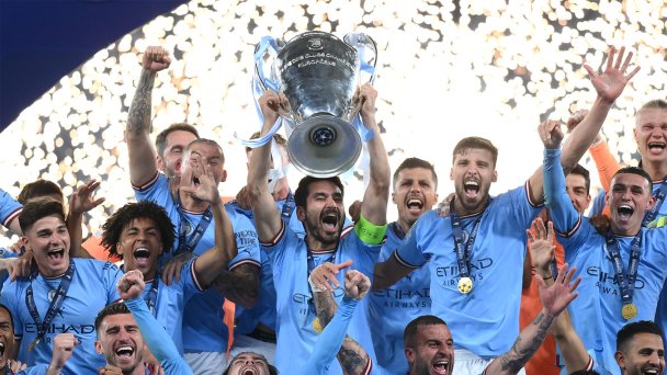 «Манчестер Сити» — команда победителей Лиги чемпионов сезона 2022/23 (Фото Shaun Botterill / Getty Images)