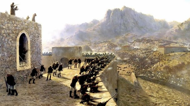 Отбитие штурма крепости Баязет 8 июня 1877 года. Лев Лагорио (Фото Wikipedia)