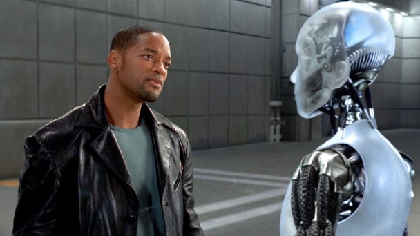 Кадр из фильма «Я, робот» 