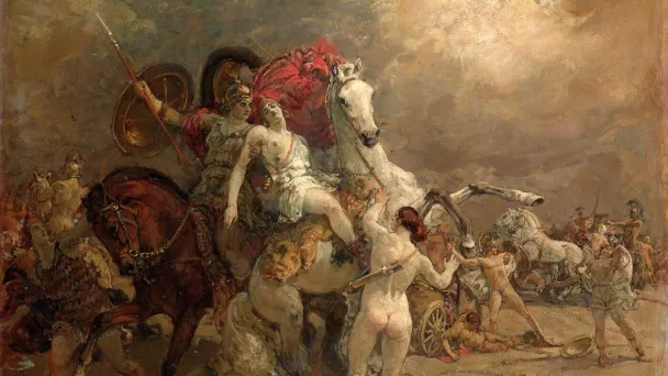 «Раненая амазонка Камилла», Георгий Савицкий
