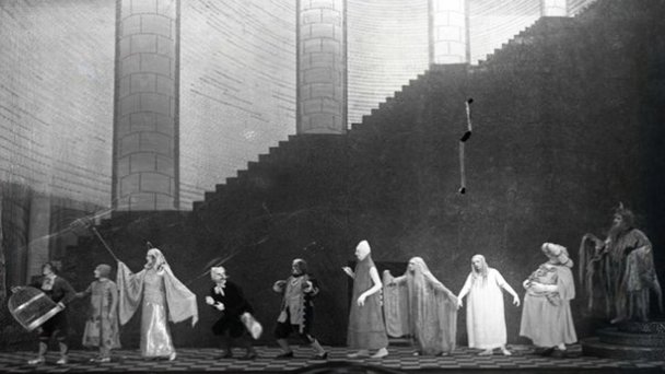 Сцена из спектакля «Синяя птица», 1908 год