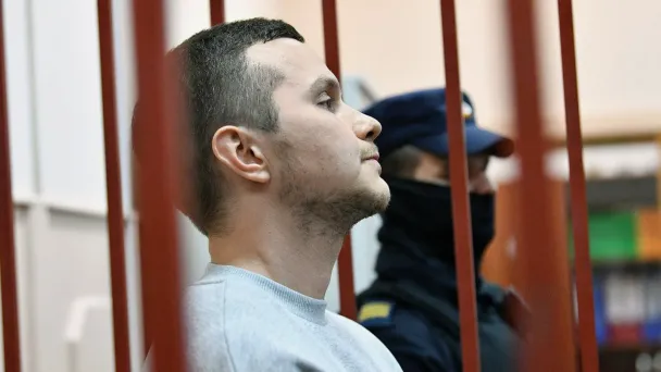 Адвокат Алексей Липцер во время избрания меры пресечения в Басманном суде (Фото Евгения Разумного / Коммерсантъ)