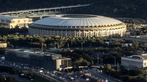 Вид на стадион «Лужники» (Фото Валерия Шарифулина / ТАСС)