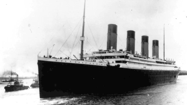 «Титаник» отправляется из Саутгемптона в свой первый рейс (Фото AP / TASS)
