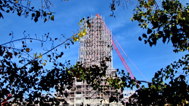 Реставрация собора Нотр-Дам-де-Пари продолжается в Париже (Фото Ait Adjedjou Karim / ABACA)
