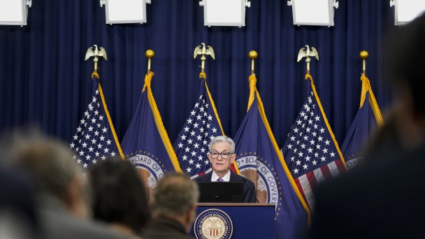 Пресс-конференция председателя Федеральной резервной системы США Джерома Пауэлла в Вашингтоне (Фото AP / TASS)